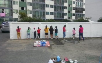 “아름답고 행복한 마을 만들기” 벽화작업 완성 이미지